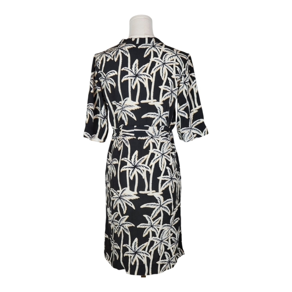 Scotch & Soda Palm Print Viscose Shirt Dress Sun Seekers Tropical XS - Picture 5 of 11